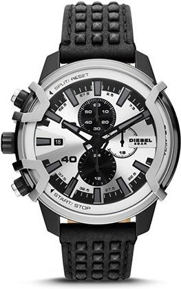 Diesel Chronograph, Quarz, Lederarmband, Silber, Herren - Bild 1