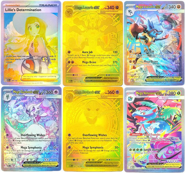 FUNISM Proxy Pokemon ME01 Mega Evolution Lucario Gardevoir Venusaur Lillie's Bestimmung Latias ex Card Trading Card Game - Bild 1