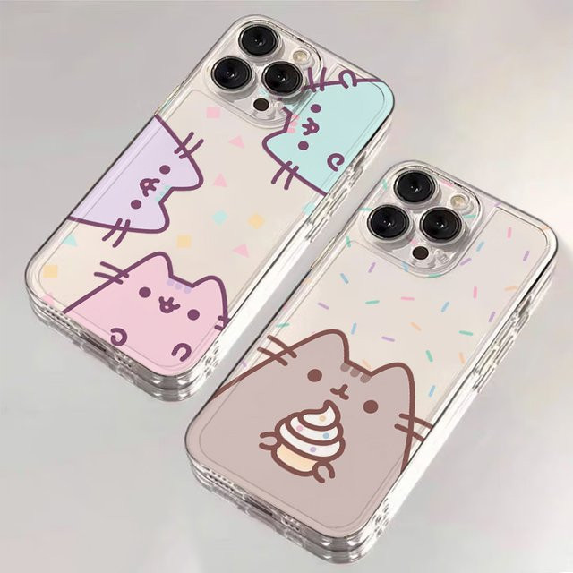 Handyhülle mit niedlichem Pusheen Katzen-Design von Potdemiel in Multicolour für verschiedene iPhone Modelle - Bild 1
