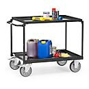 fetra Tischwagen Grey Edition aus Stahl in Anthrazitgrau mit 2 Etagen und Wannen, B: 50 cm, T: 102,1 cm, H: 87 cm - Bild 3