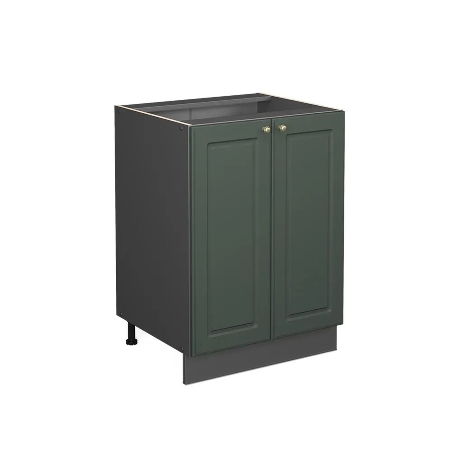 Vicco Küchenunterschrank Fame-Line Landhaus Anthrazit Grün-Gold mit Drehtür und Einlegeboden Breite: 60 cm, Höhe: 82 cm, Tiefe: 51,6 cm - Bild 2