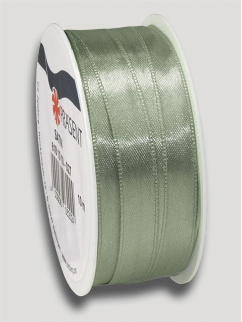 Satinband in Grün, Breite: 10 mm - Bild 1