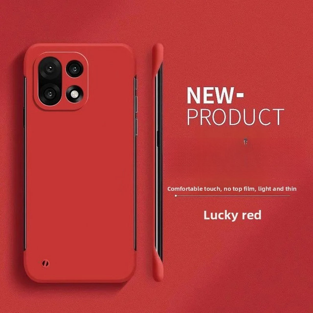 Ultradünne und robuste Rahmenlose Handyhülle aus hartem PC für OnePlus 15 13 13R 12 12R 11 11R NORD CE5 5G ACE5 Pro mit mattem Schutz in Weiß oder Rot - Bild 1