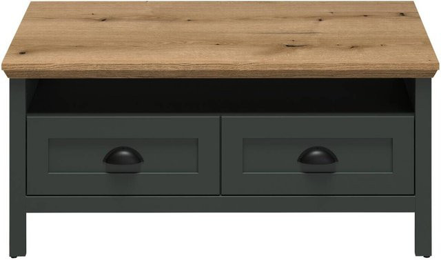 Couchtisch Stanton von Evoke Coast in Tannengrün und Eiche Nachbildung mit modernem Design, B/H/T: 101 x 45 x 60 cm - Bild 1