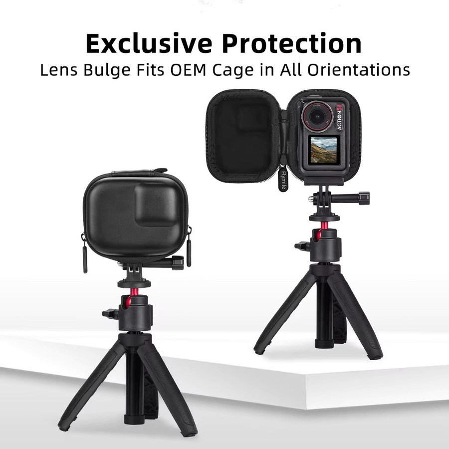 Flymile Aufbewahrungskoffer und Tragetasche für DJI OSMO Action 6 Zubehör in Schwarz - Bild 3