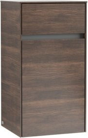 Villeroy & Boch Seitenschrank Collaro in Arizona Oak mit Glastüren und Schubladen, Wandmontage, B/T/H: 40,4 x 34,9 x 74,8 cm - Bild 1