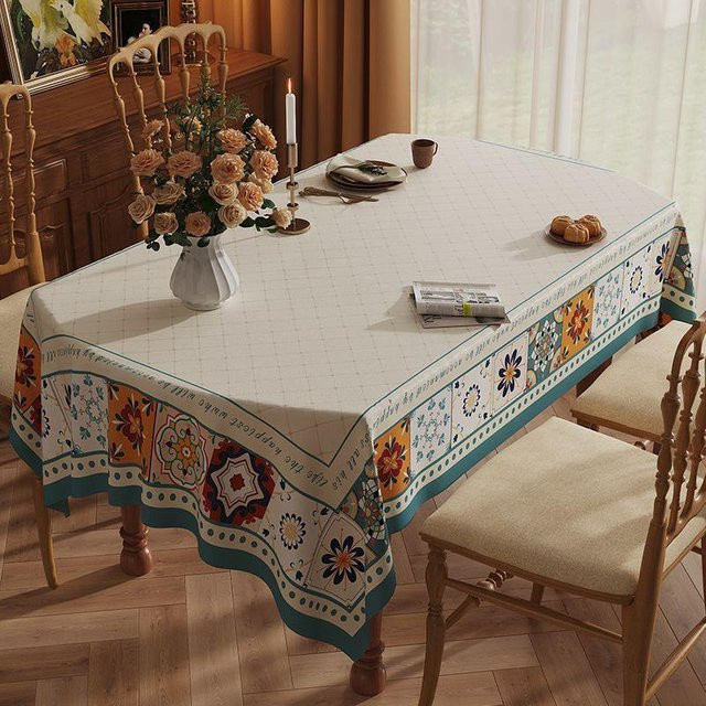Wasserdichte und ölbeständige Tischdecke von JMG Household Supplies in Jacquard-Optik, quadratisch, Mehrfarbig, B/T: 90 x 90 cm - Bild 1