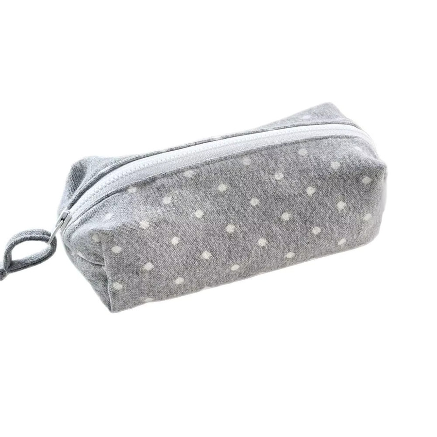 INS Federmäppchen mit Polka-Dot-Design in Schwarz als große Schreibwarentasche für Studenten und Erwachsene - Bild 2