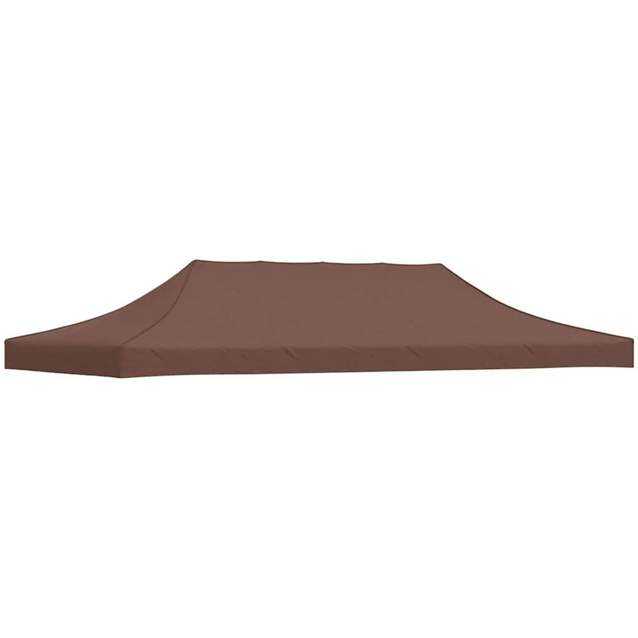 vidaXL Partyzelt-Dach Braun B: 6 m, T: 3 m, Material: PVC-beschichtetes Polyester, 270 g/m² - Bild 2