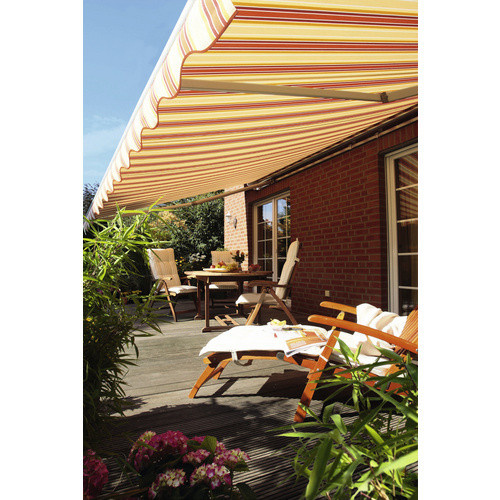Spettmann Gelenkarmmarkise Star Fix, Wandmontage, manuell, Orange-Rot Gestreift, B: 400 cm, T: 300 cm - Bild 2