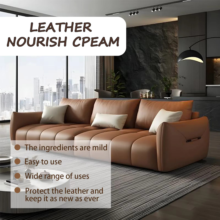 Sikezhan Sofa-Conditioner aus Naturleder – Pflegende Möbelsalbe und Lederpolitur für Sofas und Liegesessel - Bild 5