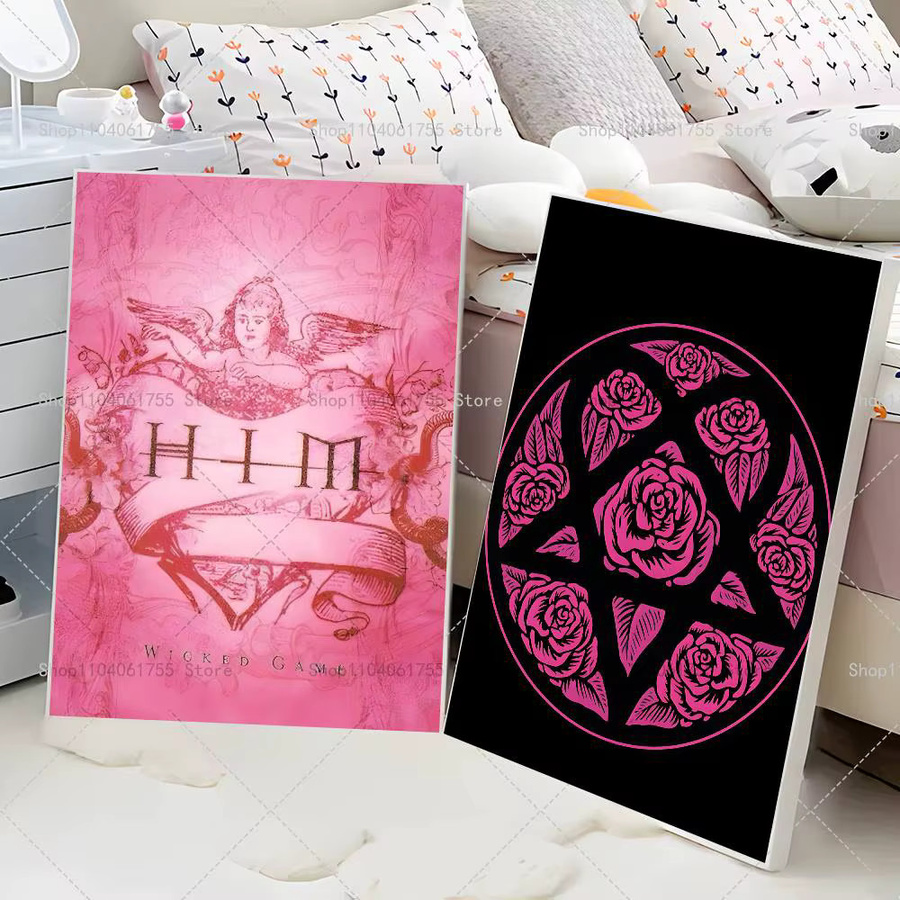 Rock Band H-HIM Poster, selbstklebender und wasserfester Kunstdruck als Wanddekoration in Mehrfarbig, B/H: 15,0 x 10,0 cm - Bild 6