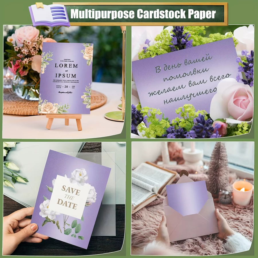 OBESTDA Perlglanzpapier A4 in Pink, 15 Blatt, 250 g/m2, doppelseitiger schimmernder Karton für Einladungen und DIY-Projekte - Bild 2