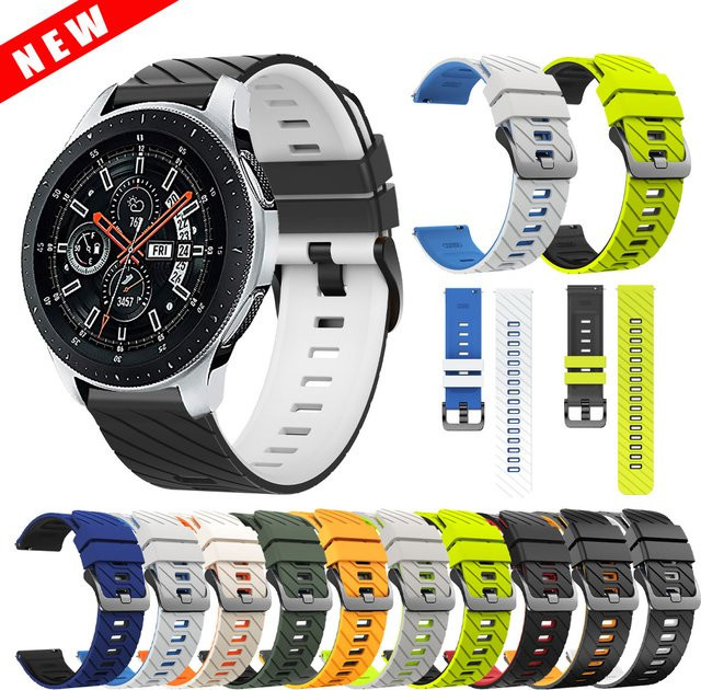 Uhrenarmband Silikon, Bunt, 22 mm, für Samsung Galaxy Watch 3 45 mm/Gear S3 - Bild 1