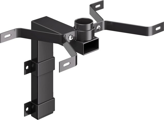 Wiltec US Mailbox Amerikanischer Briefkasten Wandhalterung Schwarz aus verzinktem Stahl B/H/T: 24,5 x 14,5 x 24,5 cm - Bild 1