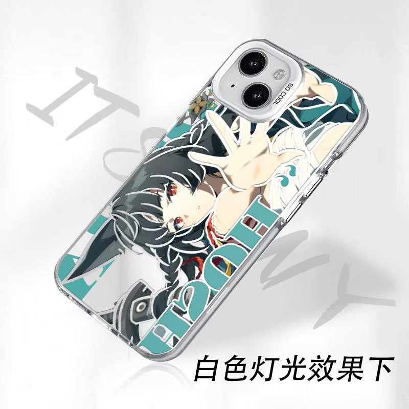 Hoshimi Miyabi Handyhülle im Cartoon-Design für iPhone 11 bis iPhone 17 Pro Max Plus Air Mini, Zenless Zone Zero, Multicolor - Bild 2
