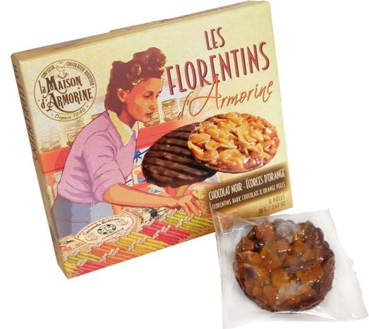 La Maison d'Armorine Florentiner Zartbitterschokolade und Orangenschale 70 g - Bild 1