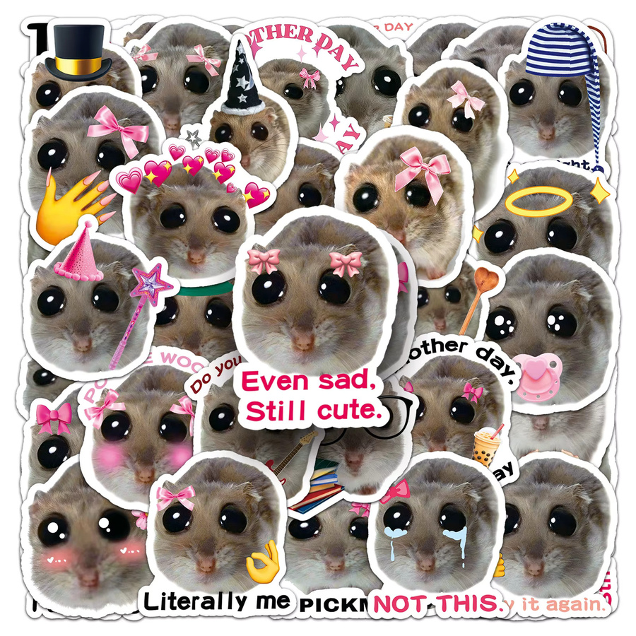 GOGOTU Traurige Hamster Graffiti-Aufkleber, 50-teiliges Set, multicolour - Bild 2
