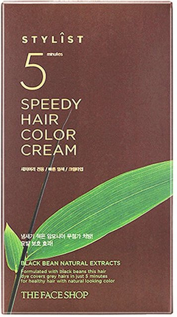 The Face Shop Stylist 5 Minuten Haarfarbe Creme, Hellbraun, mit Panthenol - Bild 1