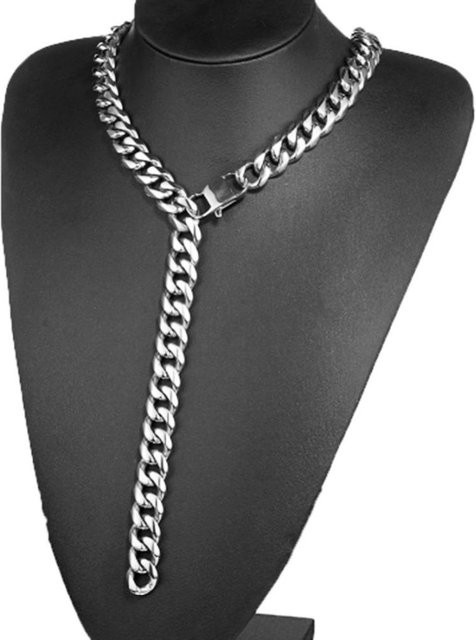 Wucifang Jewelry Halskette Edelstahl, Schwarz, 40 cm, Herren - Bild 1