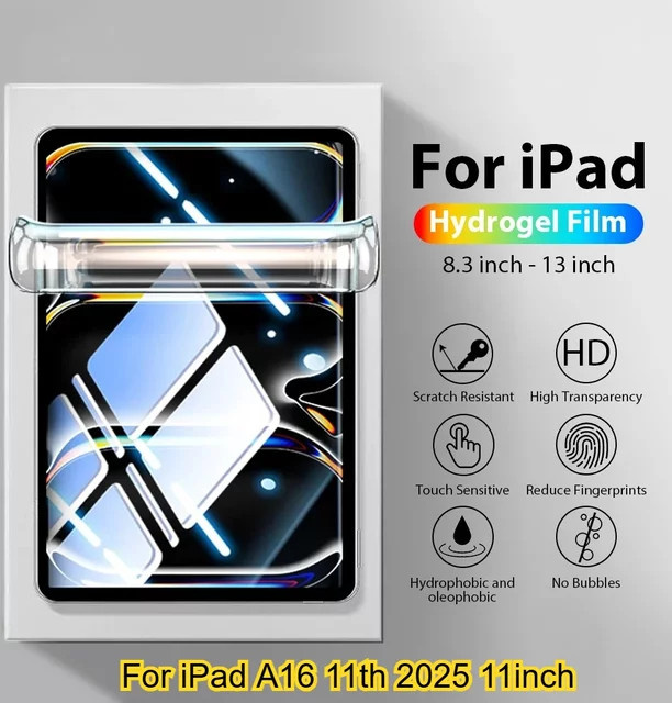 Transparentes Hydrogel-Folienschutzset für Apple iPad Pro, Air und Mini Modelle - Bild 1