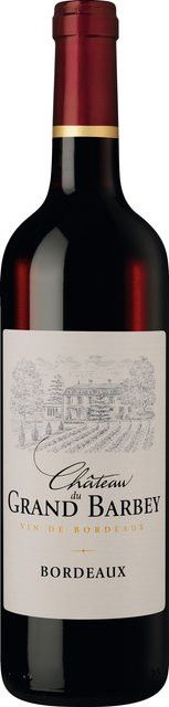 Château du Grand Barbey Rotwein, Merlot, Bordeaux, 2023, trocken, 0,75 l - Bild 1