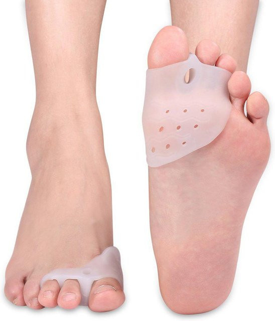 Beautyyy Zehentrenner Silikon Hallux Valgus Korrektor, beige - Bild 1
