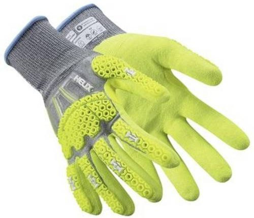 Uvex Schnittschutzhandschuhe HPPE und Nylon mit Nitrilbeschichtung, Gelb/Mehrfarbig, 1 Paar - Bild 1
