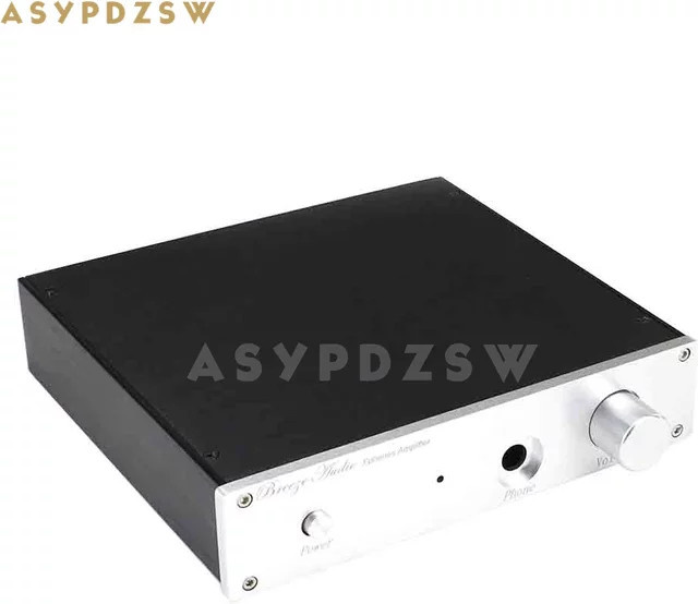 Aluminium-Kopfhörerverstärkergehäuse ASYPDZSW in Schwarz oder Silber, B/T/H: 21,0 x 4,5 x 18,8 cm - Bild 1