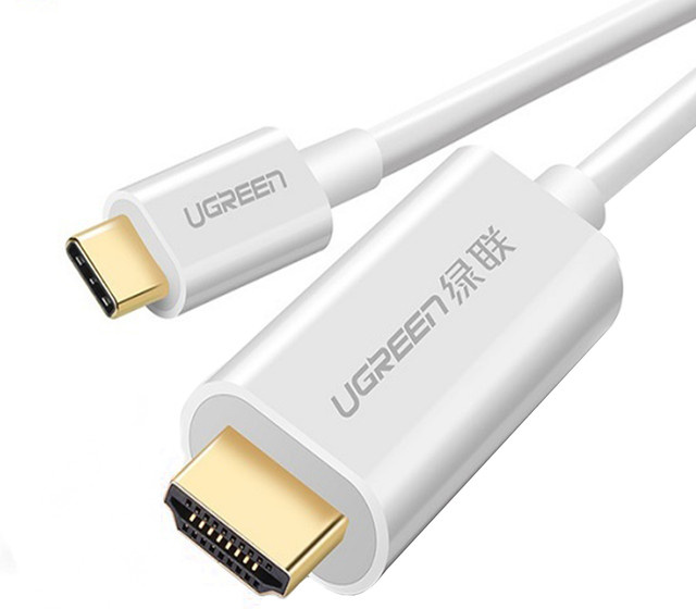 UGREEN MM121 USB-C auf HDMI Audio- und Videokabel in Weiß, Länge: 1,5 m - Bild 1