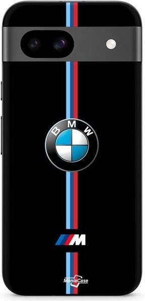MANIACASE Silikonhülle für Google Pixel 8a mit BMW Logo in Schwarz - Bild 1