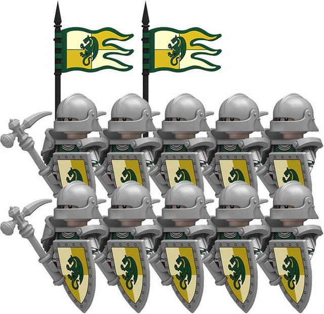 IDAHO Mittelalterlicher Ritter Gepanzerte Truppen, Bausteine, ab 6 Jahren - Bild 1