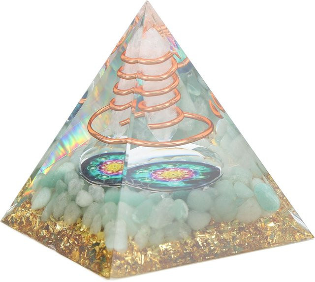 OutsideWorld Orgonit Pyramide Energiegenerator zur Meditation in Multicolour, Höhe: 6 cm - Bild 1