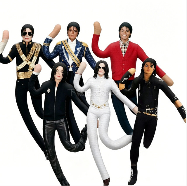 Michael Jackson Cosplay Requisiten-Puppe, Plüsch-Stoffpuppe, Gelenkbeweglich - Bild 1