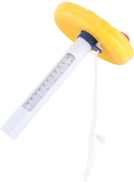 Neoglint Schwimmendes Poolthermometer mit Cartoon-Motiv in Gelb für Außen- und Innenschwimmbäder sowie Spa und Teich - Bild 1