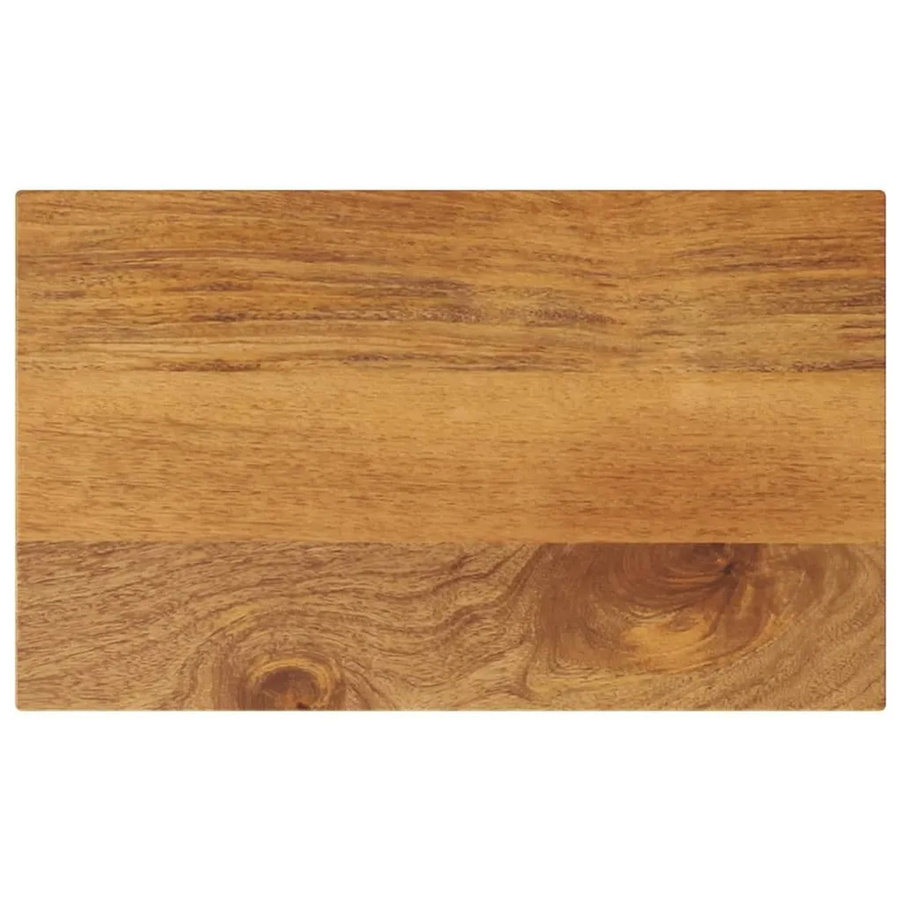 vidaXL Tischplatte aus Massivholz Mango in Braun, Rechteckig, B: 50 cm, T: 40 cm, H: 2,5 cm - Bild 2