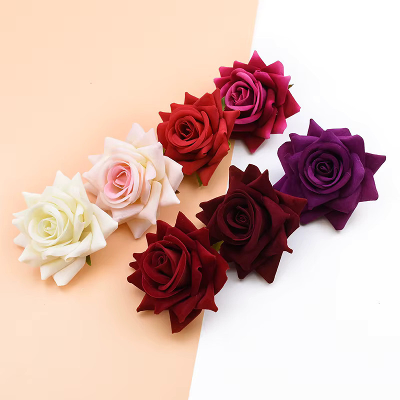 Künstliche rote Rosen aus Seide von smr für Hochzeitsdekoration und DIY-Geschenkboxen - Bild 1