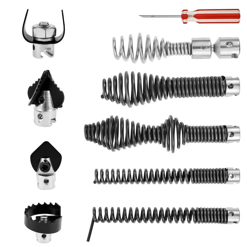 Schneider Electric 10-teiliges Abflusskabel-Schneider- und Schnecken-Set für K-400 C-4/6/7/8/9 Modelle - Bild 7