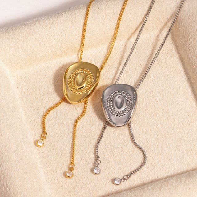 YUYAN Halskette, Hut Anhänger, Bicolor, Gold, Unisex - Bild 1