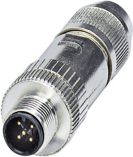 Phoenix Contact 1424658 Sensor-Aktor-Steckverbinder M12 Stecker gerade unkonfektioniert 5-polig in Silber - Bild 1