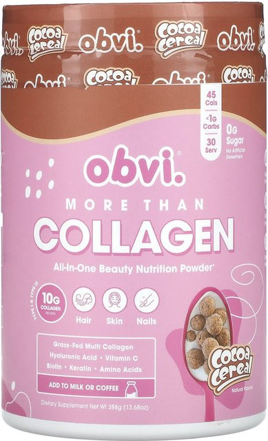 Obvi More Tan Collagen All-in-One-Schönheitsnahrungspulver Kakao-Müsli 388 g - Bild 1