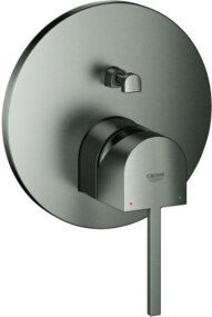 Grohe Fertigmontageset PLUS UP Wandarmatur für Badewanne mit Schwenkauslauf in Gunmetal Grey - Bild 1