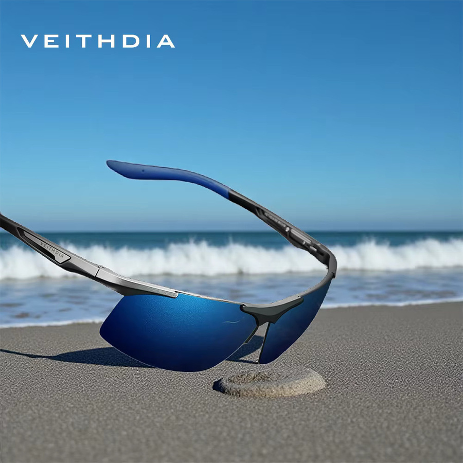 VEITHDIA V65FA62 Sportsonnenbrille, Aluminium, Vollrand - Bild 2