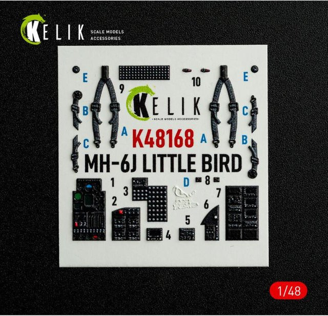 ICM MH-6J Little Bird - Interior 3D-Decals - Bild 1