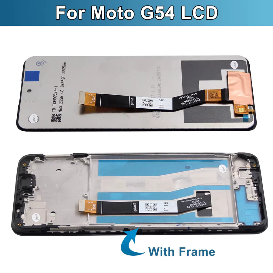Motorola Moto G54 LCD Display mit Touchscreen und Rahmen in Schwarz für XT2343 XT2343-1-2-5 - Bild 4