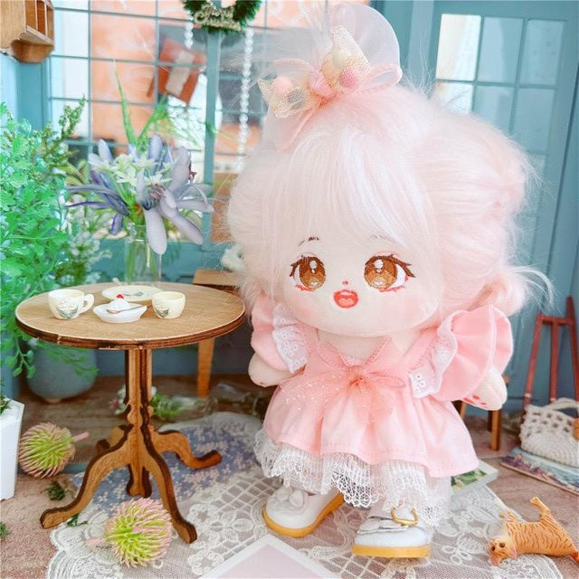 Friends Idol Star Dolls Baumwollpuppe, Plüschtiere, 20 cm, Rosa / Pink - Bild 1