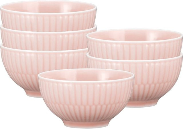 Seltmann Weiden Dipschalen Amina aus Porzellan, Pink, 6er Set, Durchmesser: 8,3 cm - Bild 1