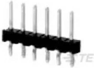 TE Connectivity Einbau-Stiftleiste Standard 104346-2 in Schwarz - Bild 1