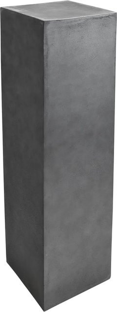Vivanno Podest Säule in Beton-Optik aus Fiberglas, Farbe: Anthrazit/Grau, B/T/H: 30 x 30 x 100 cm - Bild 1