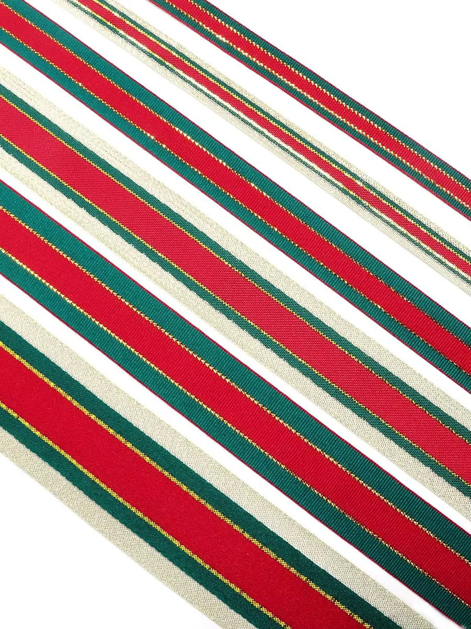 Satinbänder für Bastelarbeiten und Dekoration in Rot und Grün für Weihnachten, Hochzeit und Party, Breite: 10 mm, 15 mm, 25 mm oder 38 mm - Bild 7